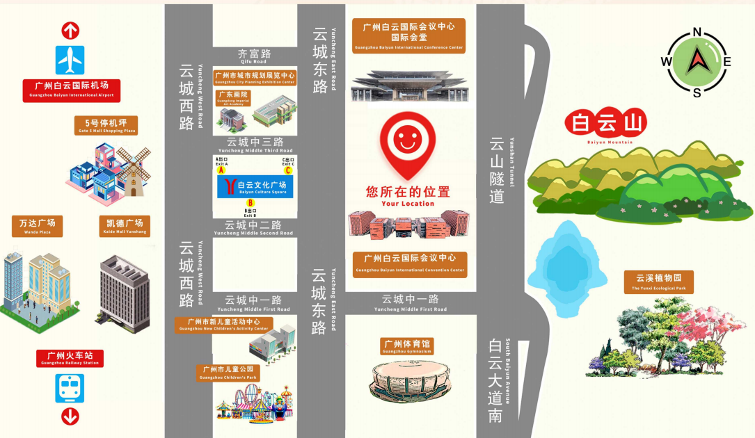 酒店位置示意图