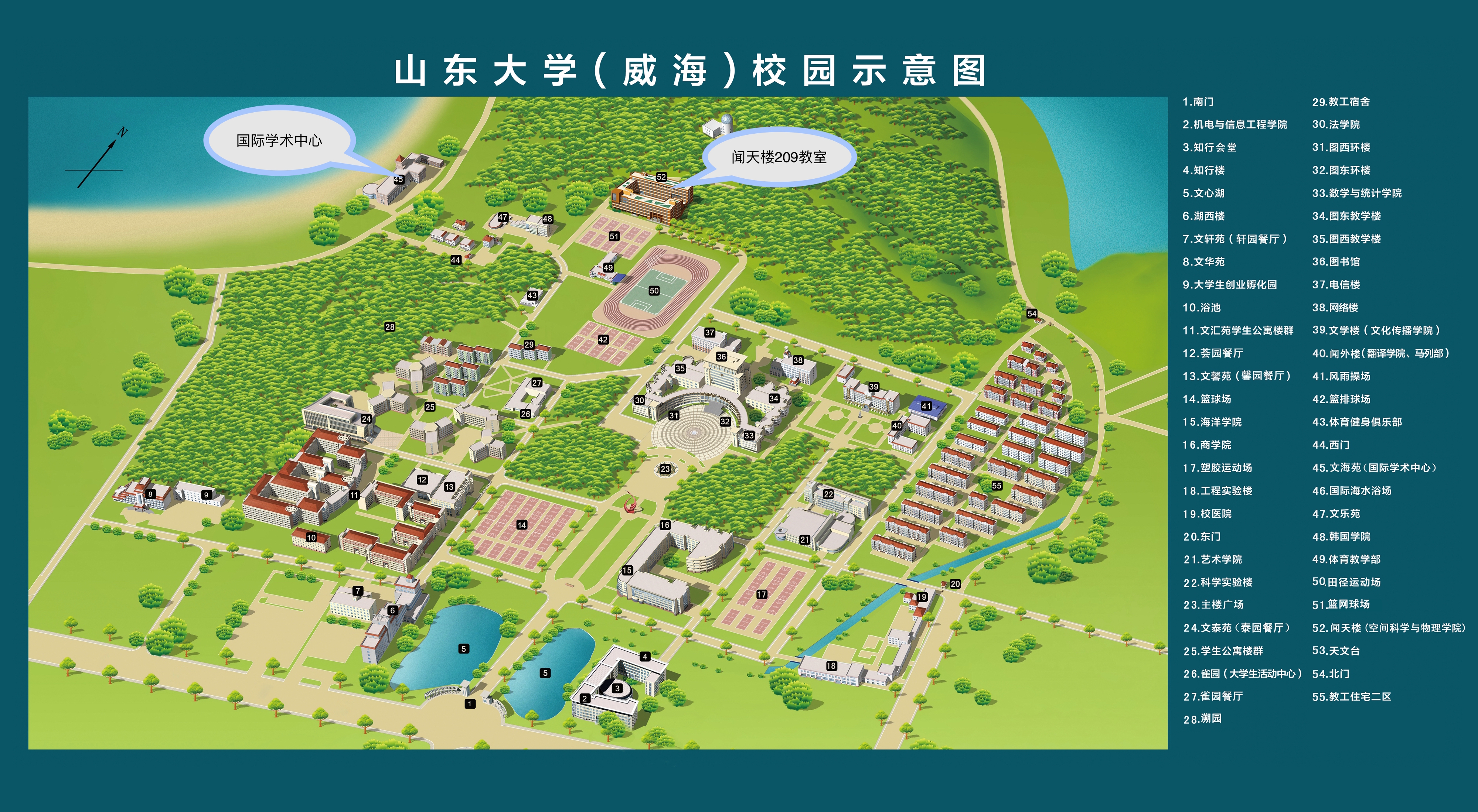 山东大学威海分校校园